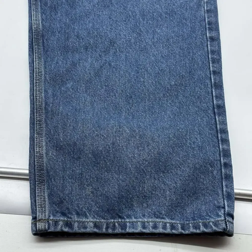 Carhartt Traditional Fit Men’s Size 48x30 Straight Leg Blue Cotton Denim Jeans
